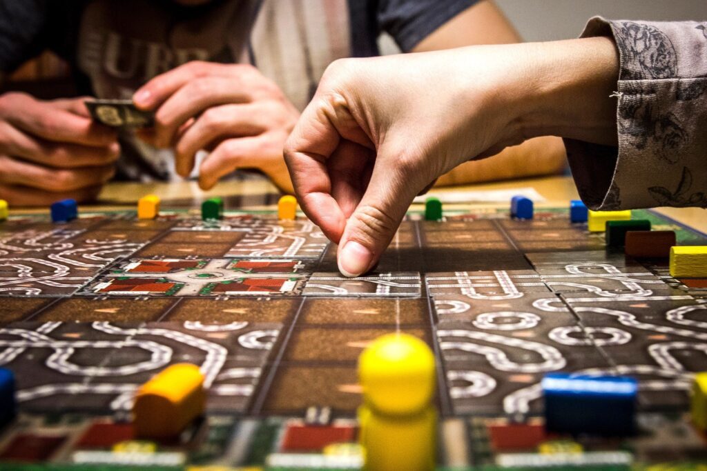 Playing board game